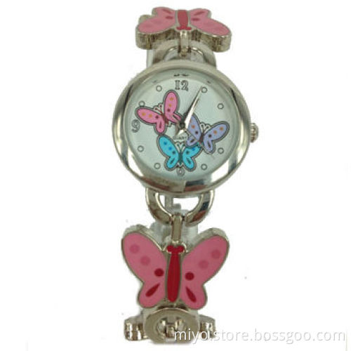 Children's Watch in Silver Case and Silver Bracelet, Lovely and Very Fancy, WRC, Japan Movt